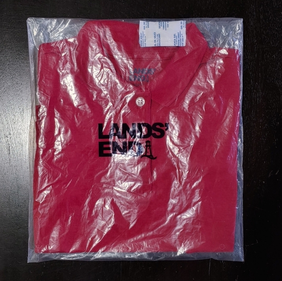 NEW Lands' End Little Girls Polo Shirt Short Sleeves Classic Red Color size 4 XS - Picture 6 of 7